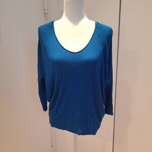 Express Blue Tunic Backless Top: Size S